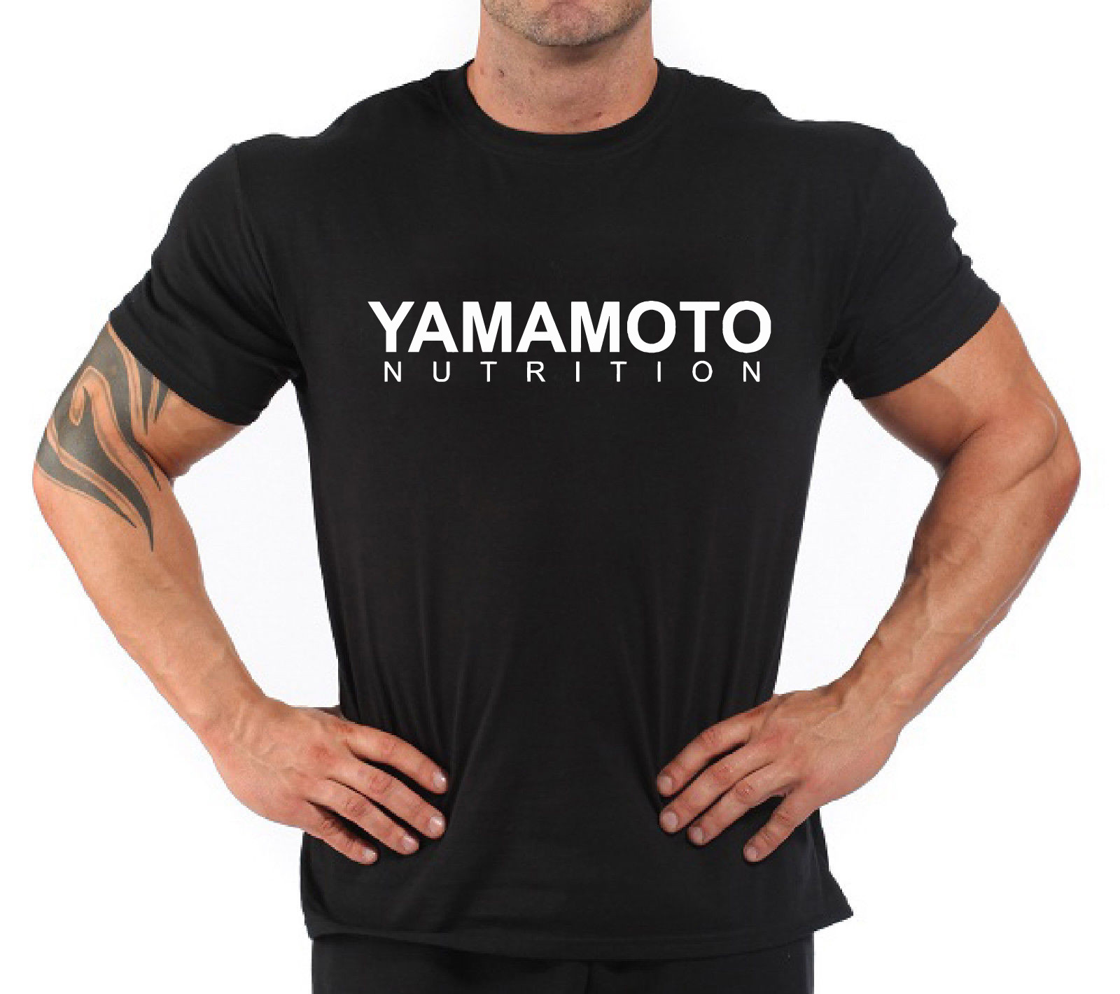 Nutrition Fitness - ボディビルディング フィットネス ジム Tシャツ「山本栄養」