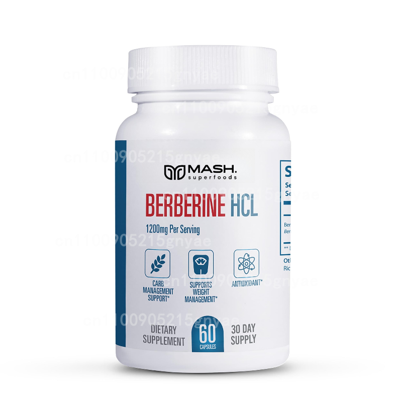 Berberine Hcl Capsule - プレミアムベルベリンHCL 1500mg - ベルベリンHCI根サプリメント錠剤 - 免疫システム、健康的な体重管理