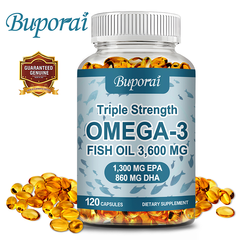 Omega 3 Fish Oil - オメガ 3 フィッシュオイル - 免疫力を高め、エネルギー生産を促進し、目、脳、関節の健康を促進し、脳を強化します