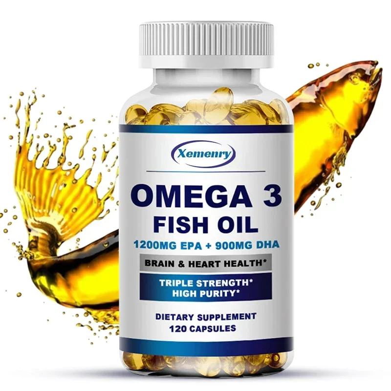 Omega 3 Fish Oil - オメガ 3 フィッシュオイル - 神経系、皮膚と髪の健康をサポートし、ストレスを軽減します