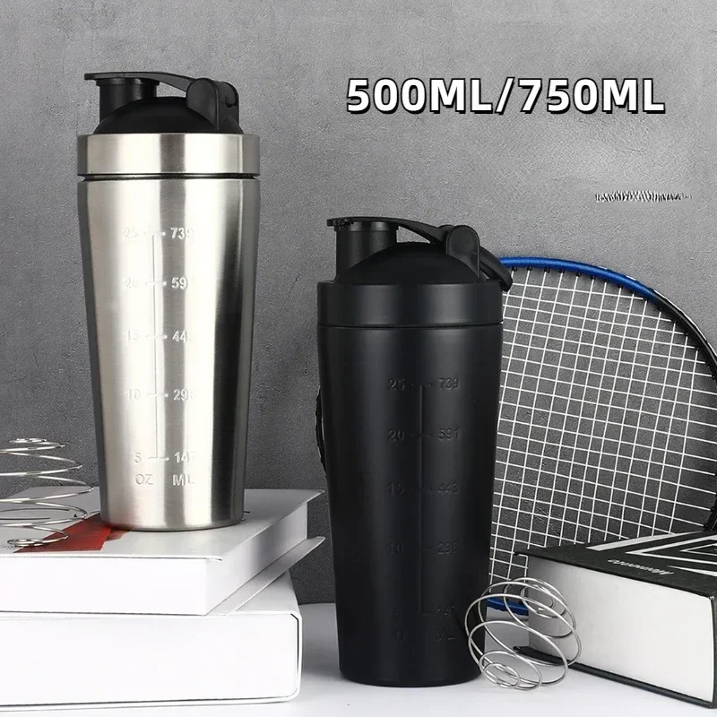 Fitness Nutrition Protein - ステンレス鋼プロテインシェーカーカップポータブルフィットネススポーツマグ栄養シェーカーカップ水筒ウォーターカップポータブルシェーカー