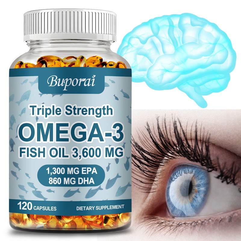 Omega 3 Fish Oil - オメガ 3 フィッシュ オイル - 目、脳、関節の健康をサポートし、疲労を軽減し、免疫力を高め、エネルギーの生成を促進します。