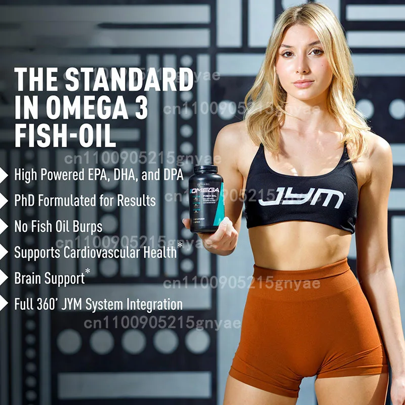 Omega 3 Fish Oil - 脳と気分のためのオメガ3魚油カプセル | DHAとEPAが豊富 - ストレスを軽減し、知能と気分を改善します