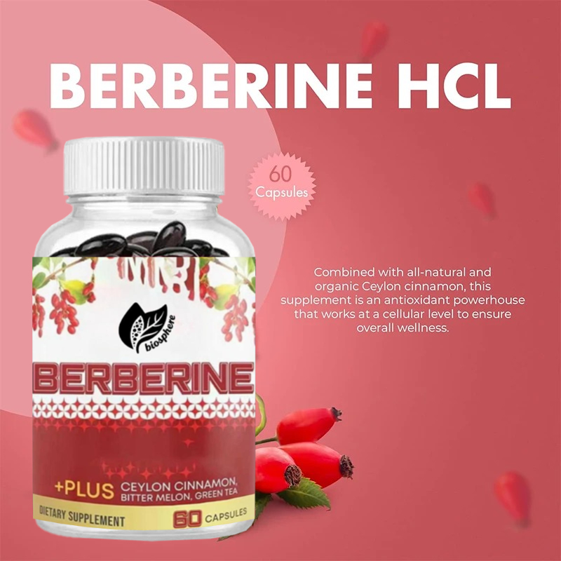 ベルベリン塩酸塩 1200mg、セイロンシナモン、ゴーヤ、緑 - Berberine Hcl Capsule のレビューと価格