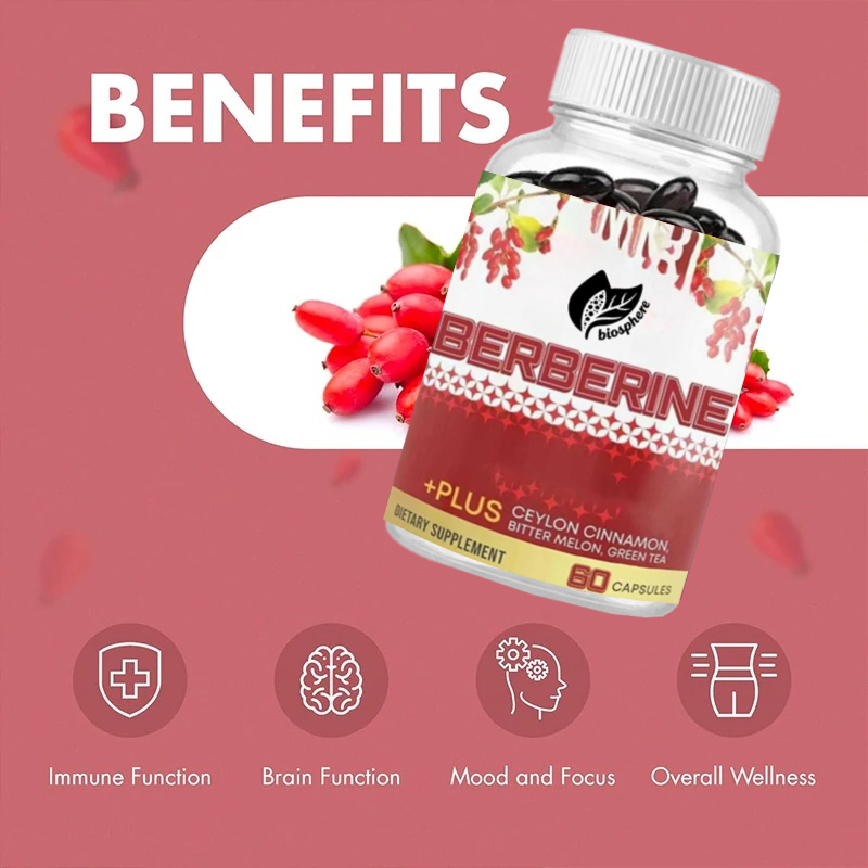 ベルベリン塩酸塩 1200mg、セイロンシナモン、ゴーヤ、緑 - Berberine Hcl Capsule のレビューと価格