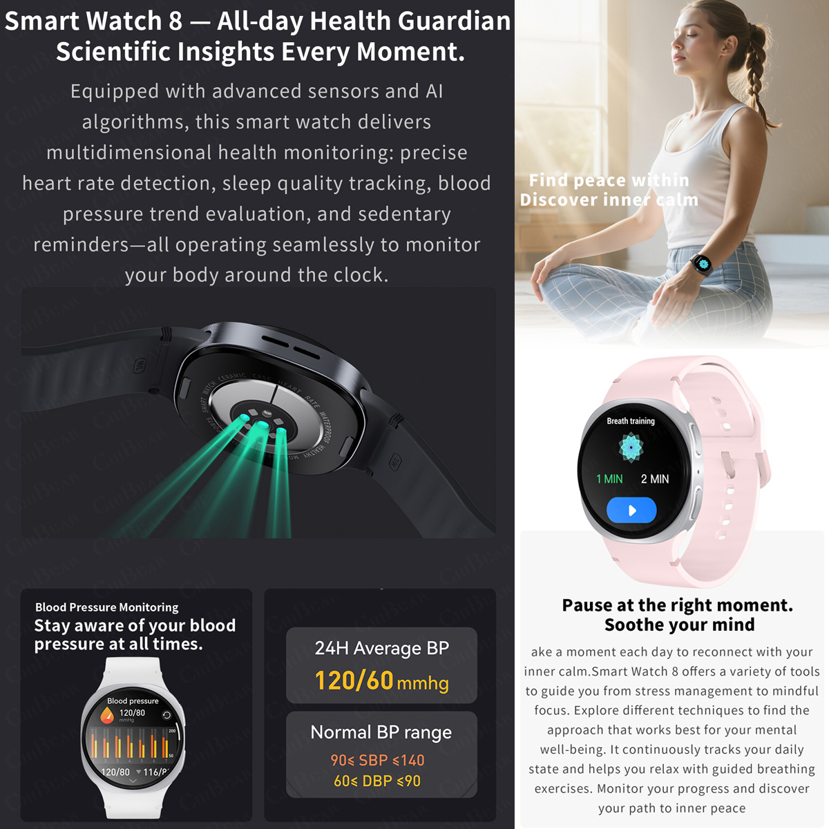 2026年新型腕時計 8ミニGPSトラッキングスマートウォッ - Nutrition Gym のレビューと価格