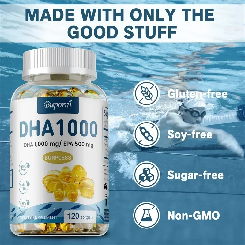 オメガ 3 フィッシュオイル DHA サプリメント - 脳、 - Omega 3 Fish Oil のレビューと価格