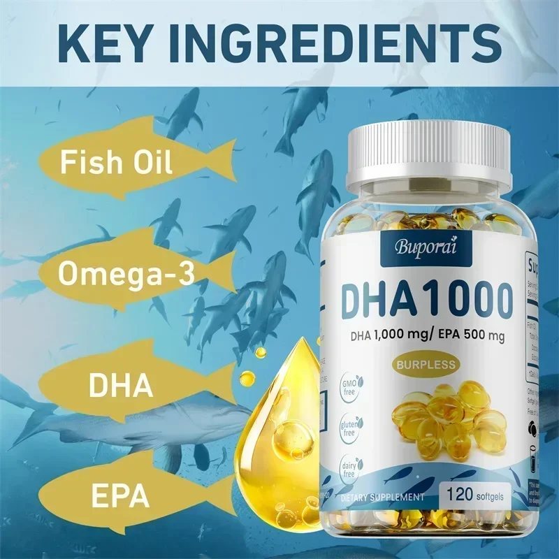 オメガ 3 フィッシュオイル DHA サプリメント - 脳、 - Omega 3 Fish Oil のレビューと価格