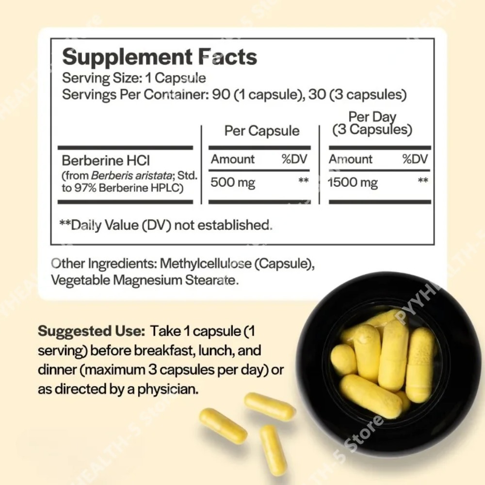 ベルベリン塩酸塩サプリメント 500mg入りカプセル 90粒 - Berberine Hcl Capsule のレビューと価格