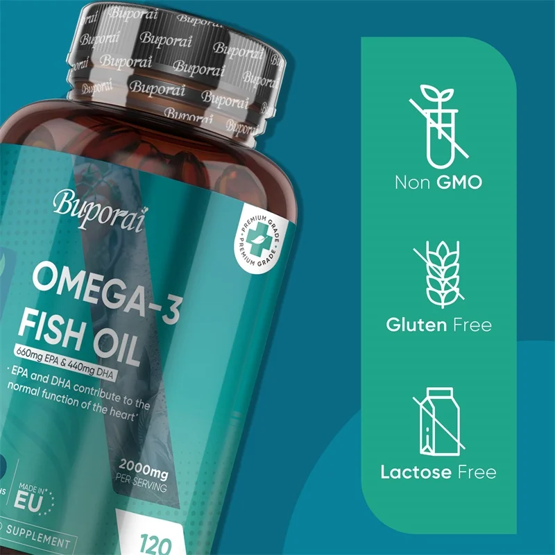 オメガ3フィッシュオイル 2000mg - EPAとDHA配 - Omega 3 Fish Oil のレビューと価格