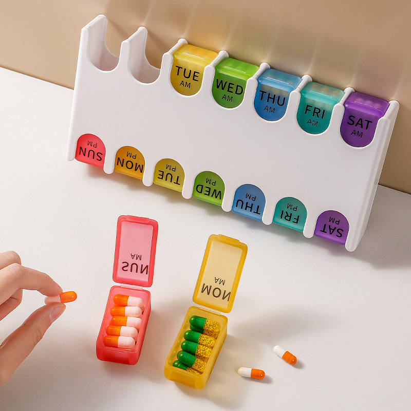 1PC 7日間ピルケース、薬管理プランナー、毎日のビタミンオ - X Nutrition のレビューと価格