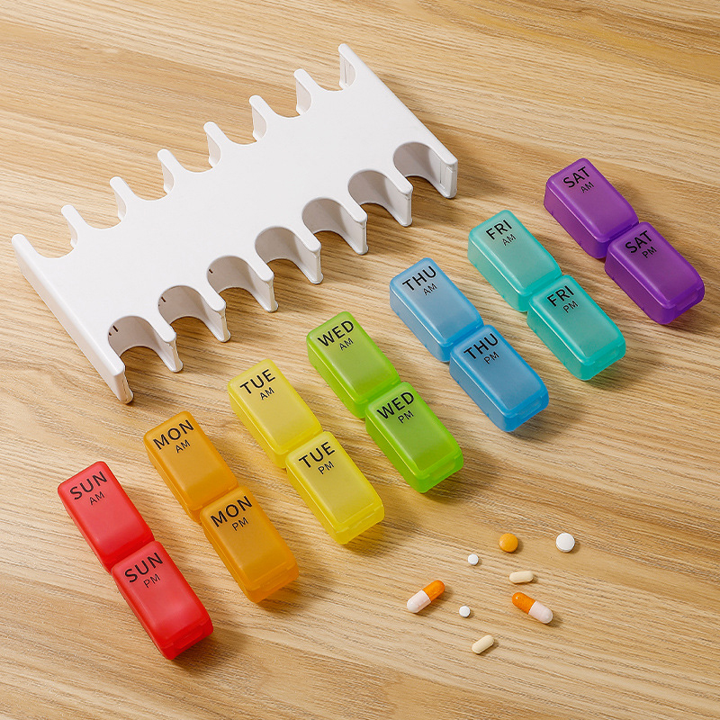 1PC 7日間ピルケース、薬管理プランナー、毎日のビタミンオ - X Nutrition のレビューと価格