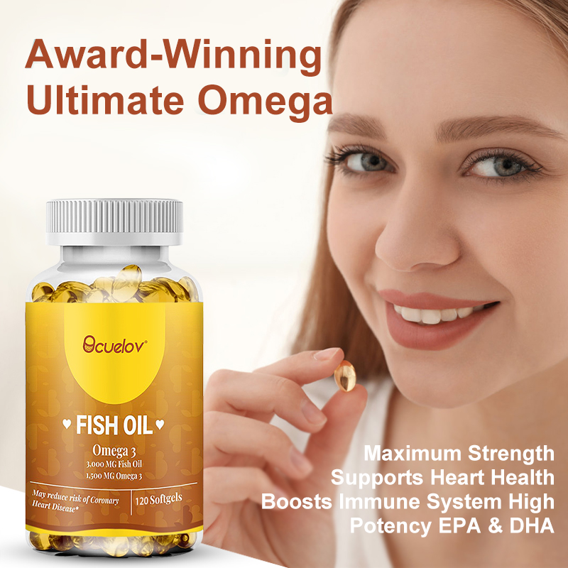 天然産オメガ3魚油3000mg – EPAとDHAが豊富、心 - Omega 3 Fish Oil のレビューと価格