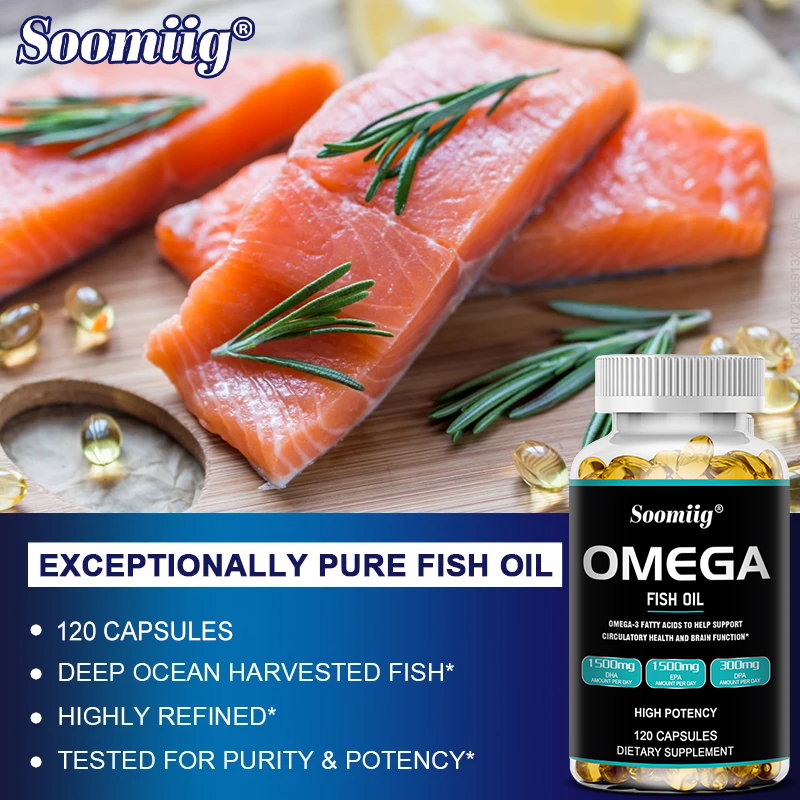 オメガ3フィッシュオイルカプセル 3300mg - 高EPA - Omega 3 Fish Oil のレビューと価格