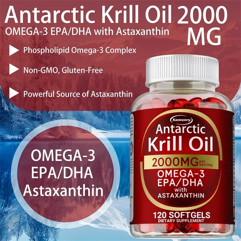 南極オキアミ油カプセル - オメガ 3、EPA、DHA 配合 - Omega 3 Fish Oil のレビューと価格