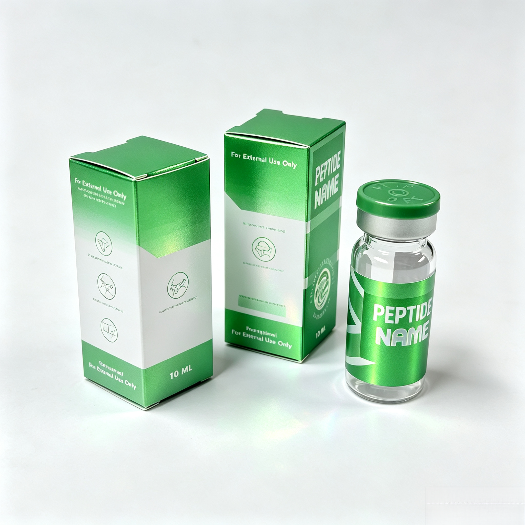 カスタムペプチドバイアル防水HDラベルボックス自己粘着ビニー - Nutrition Fitness のレビューと価格