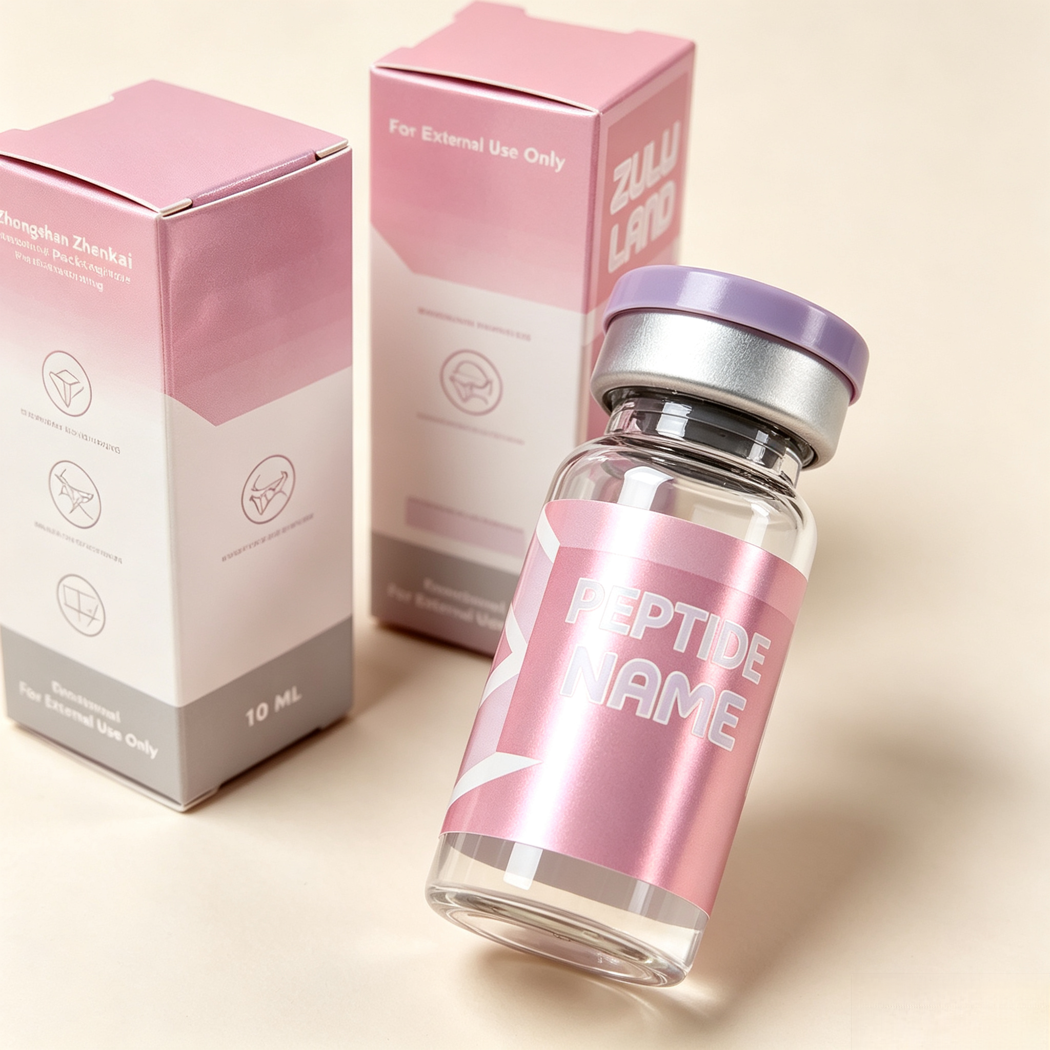 カスタムペプチドバイアル防水HDラベルボックス自己粘着ビニー - Nutrition Fitness のレビューと価格