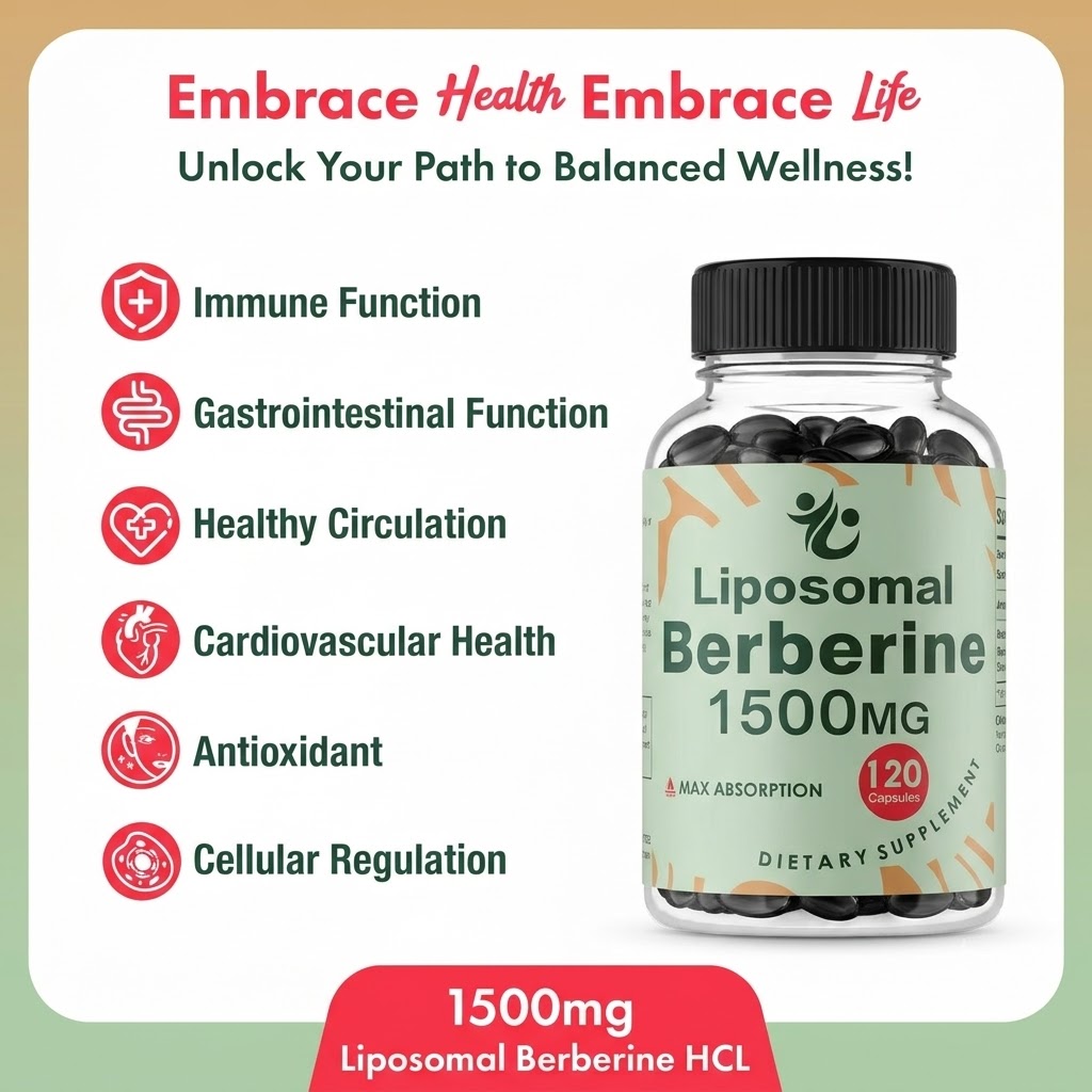 リポソーマルベルベリンHCL - 1500mgはAMPKを活 - Berberine Hcl Capsule のレビューと価格