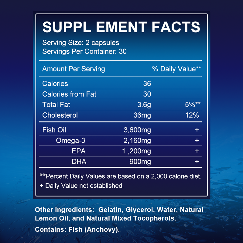 オメガ 3 フィッシュオイル カプセル - 神経系、皮膚、目 - Omega 3 Fish Oil のレビューと価格