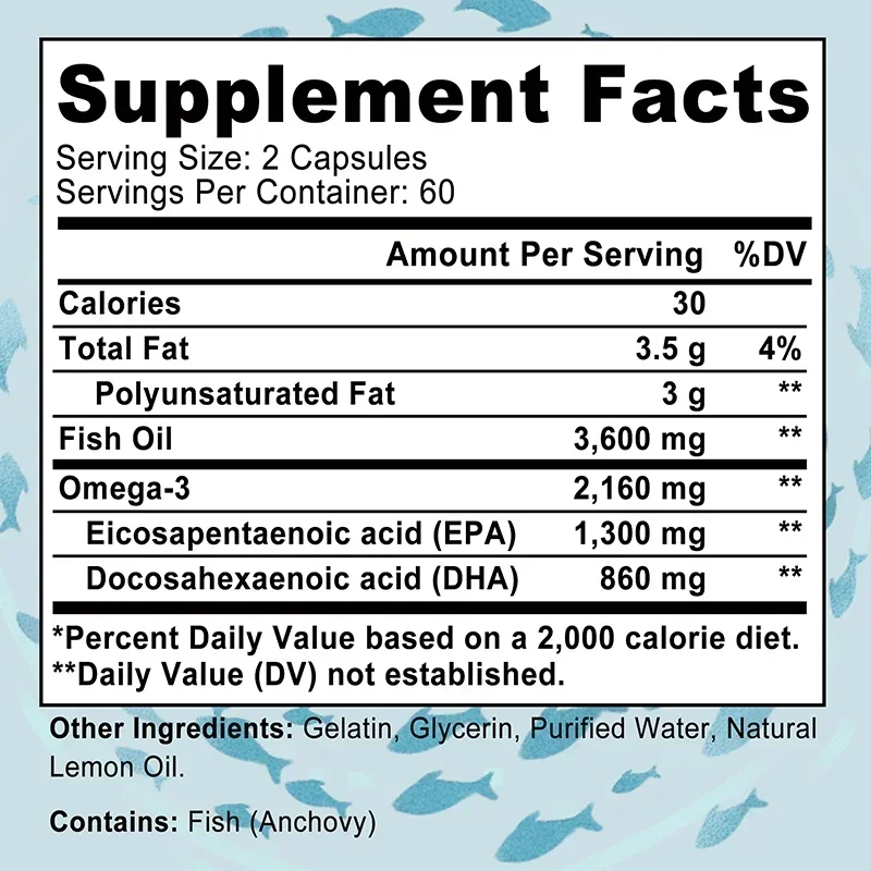 オメガ 3 フィッシュ オイル - 目、脳、関節の健康をサポ - Omega 3 Fish Oil のレビューと価格