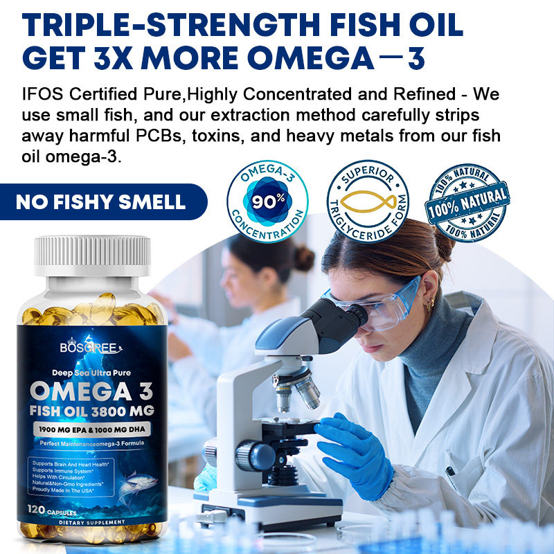 オメガ3魚油サプリメント、EPA+DHA - 心臓、肝臓、目 - Omega 3 Fish Oil のレビューと価格