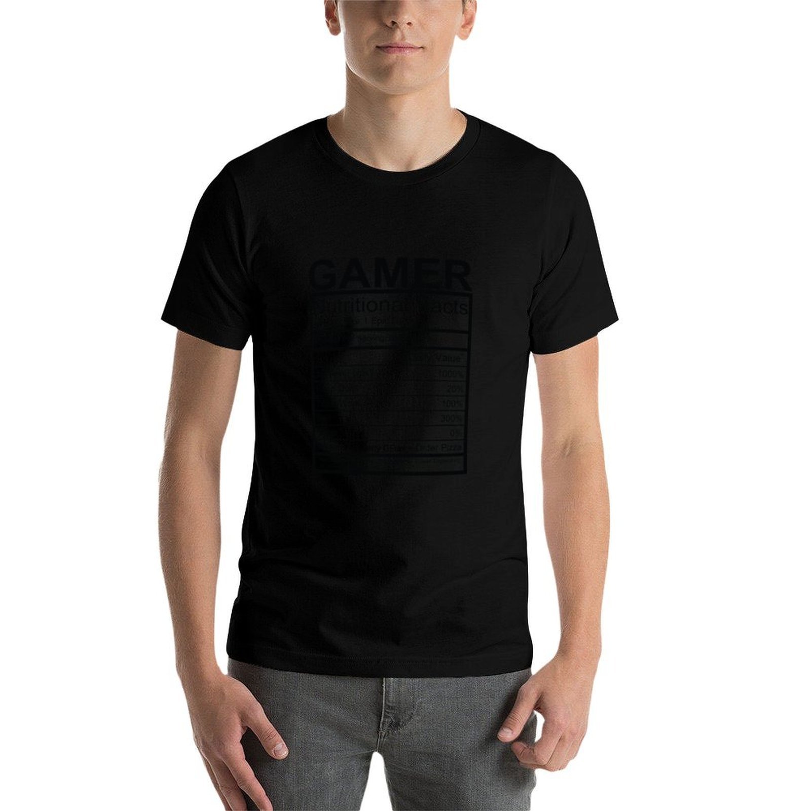 ゲーマー向け栄養成分表Tシャツ フィットネス速乾半袖トップス - Nutrition Fitness のレビューと価格
