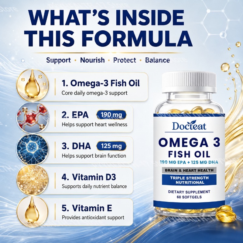 ドクテート オメガ3 フィッシュオイル ソフトジェル トリプ - Omega 3 Fish Oil のレビューと価格