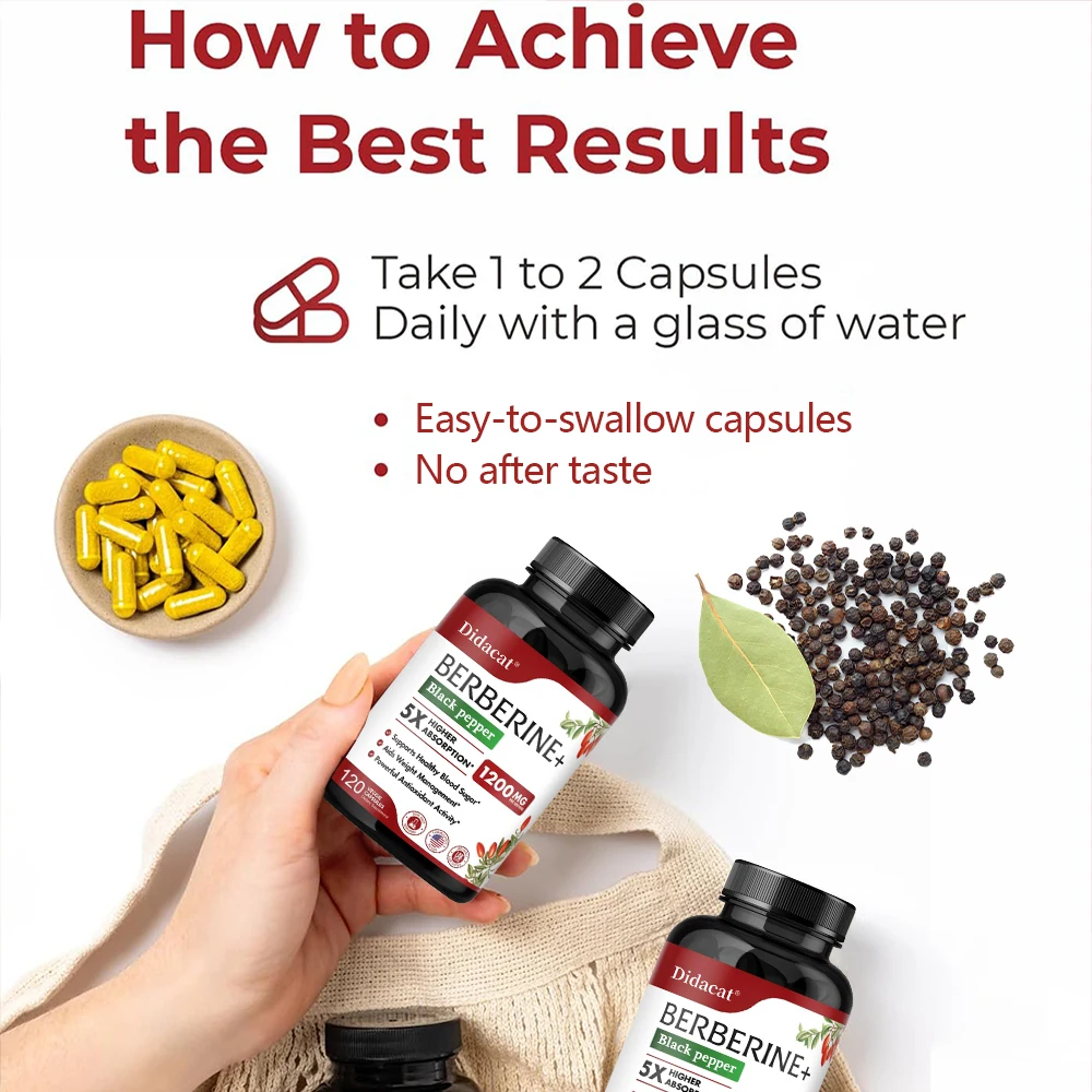 ベルベリン-hclサプリメント,体重管理,ギと免疫,植物,グ - Berberine Hcl Capsule のレビューと価格