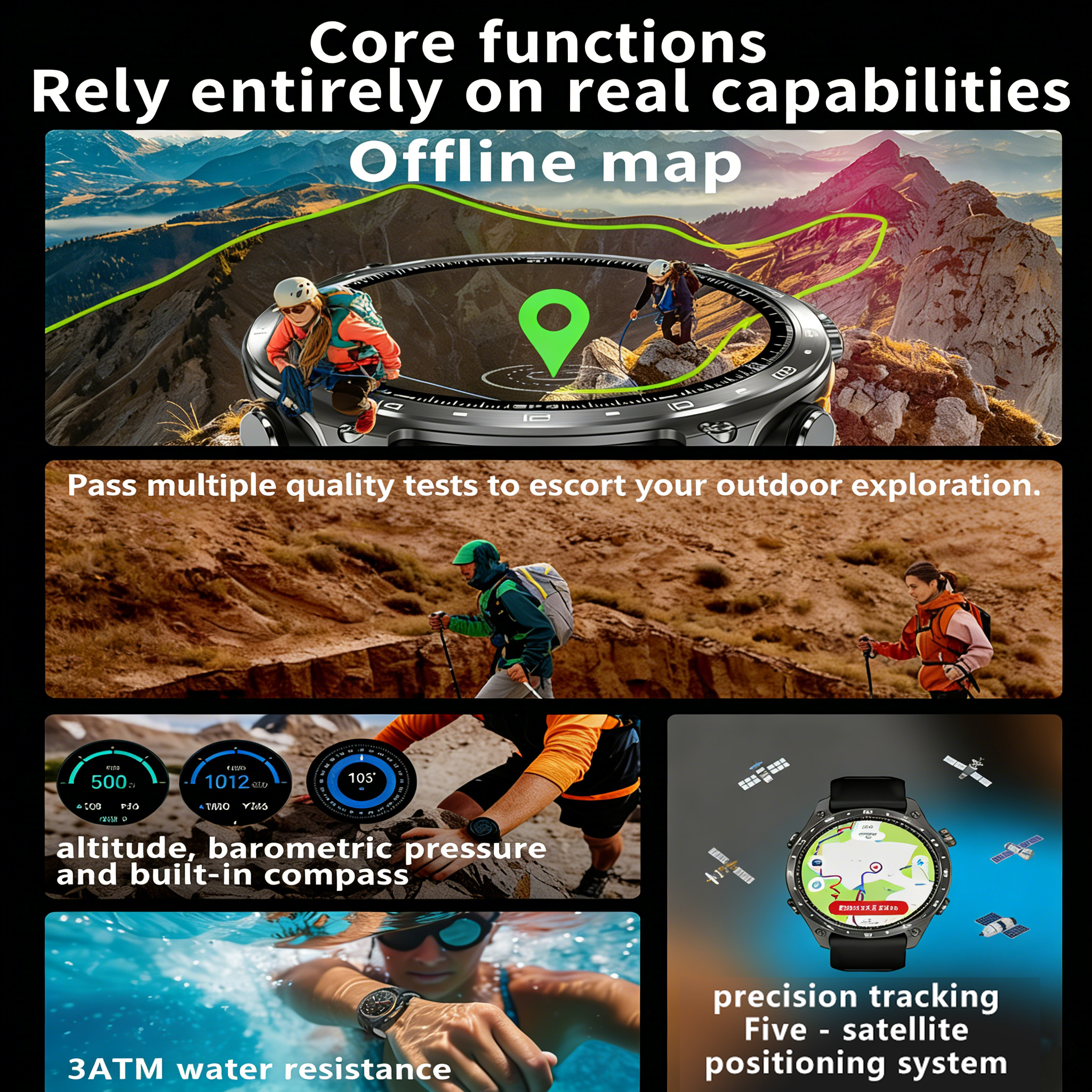 GPS スマートウォッチ アウトドア用 HD300Pro ス - Nutrition Gym のレビューと価格