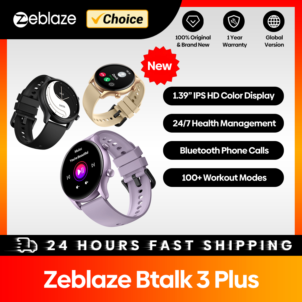 新しい Zeblaze Btalk 3 Plus 音声通話ス - Nutrition Gym のレビューと価格