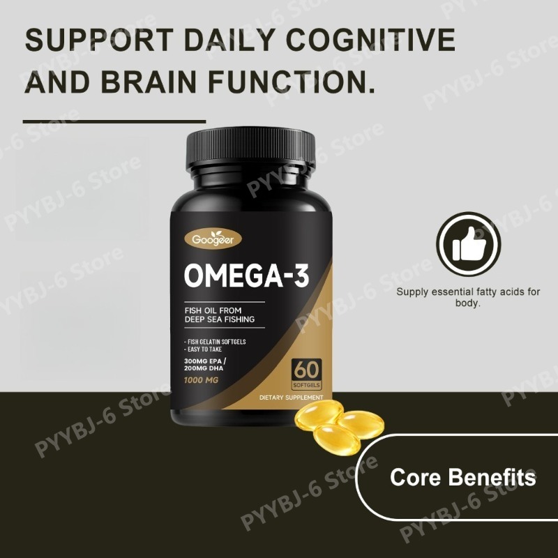 オメガ3魚油1000mgソフトジェル、300mg EPA＆2 - Omega 3 Fish Oil のレビューと価格