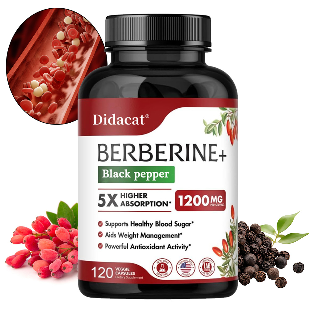 ベルベリンサプリメント 1200mg - 超高純度98% ベ - Berberine Hcl Capsule のレビューと価格