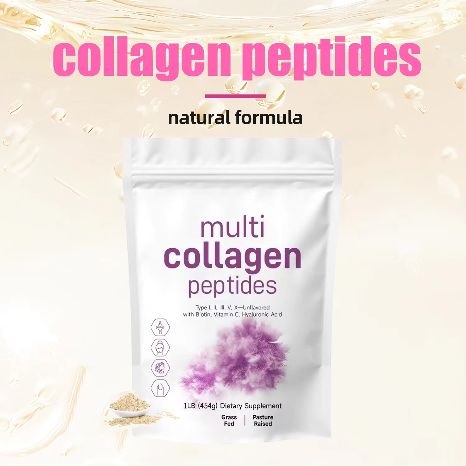 454G マルチコラーゲンペプチドパウダー - プロテインサ - X Nutrition のレビューと価格