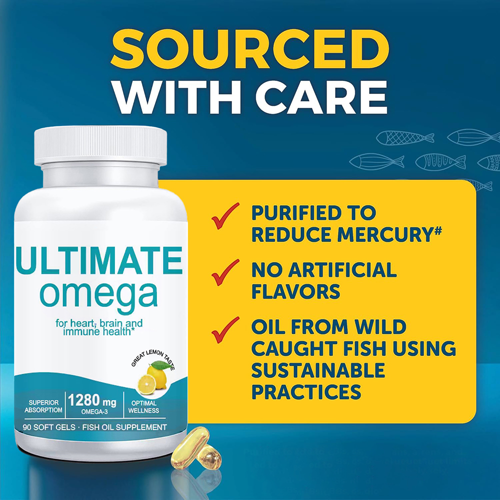 高効力究極オメガ3魚油サプリメント（EPA＆DHA配合）-  - Omega 3 Fish Oil のレビューと価格